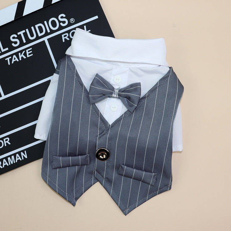 KFX-7304893 Casual Suit Shirts for Dogs and Cats – Thin Buttoned Design in Multiple Colors
