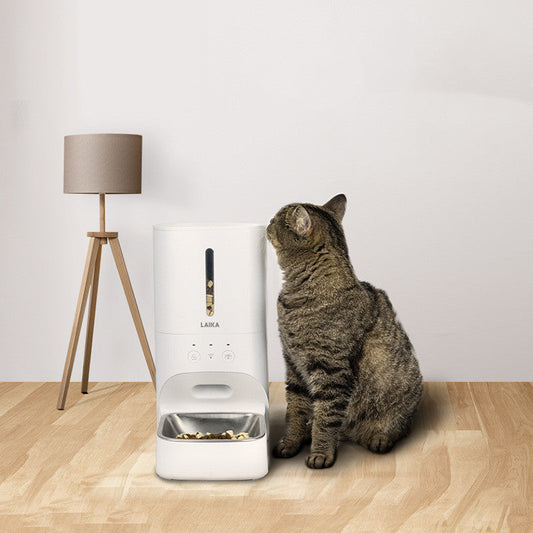KFX-7306301 Automatic Pet Feeder with 4L Capacity, APP & Manual Control, WiFi & Bluetooth Connectivity