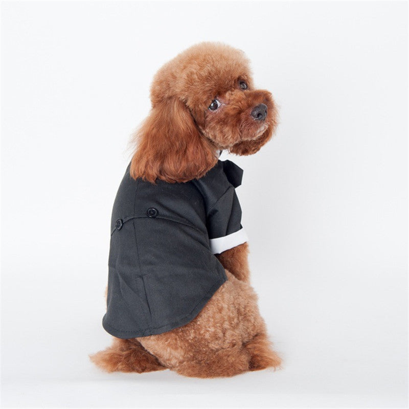 KFX-7308861 Cozy Cotton Pet Suit for Golden Retrievers - Stylish Fall/Winter Outfit