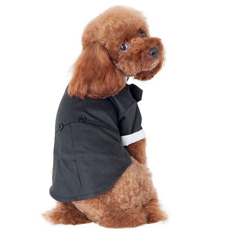 KFX-7308861 Cozy Cotton Pet Suit for Golden Retrievers - Stylish Fall/Winter Outfit