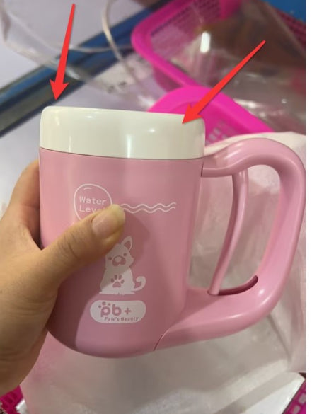KFX-7310141 Pet Foot Cleansing Cup - Available in Cherry Pink and Sky Blue, Small & Large Sizes