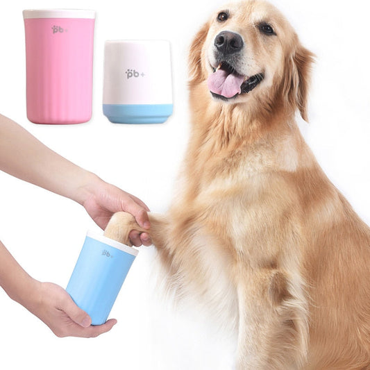 KFX-7310141 Pet Foot Cleansing Cup - Available in Cherry Pink and Sky Blue, Small & Large Sizes