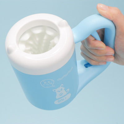 KFX-7310141 Pet Foot Cleansing Cup - Available in Cherry Pink and Sky Blue, Small & Large Sizes