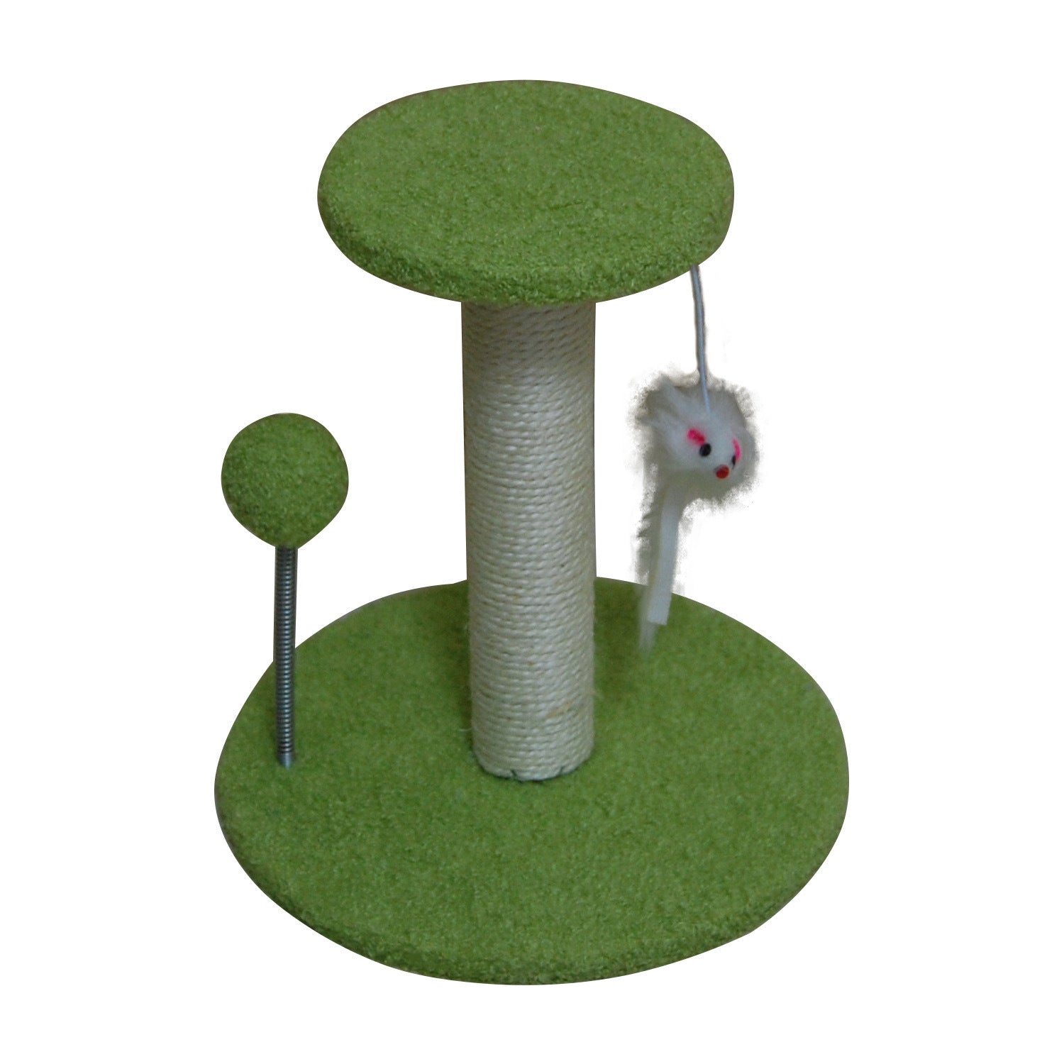 KFX-7311549 Cat Climbing Frame with Scratching Pole in Plush Colors