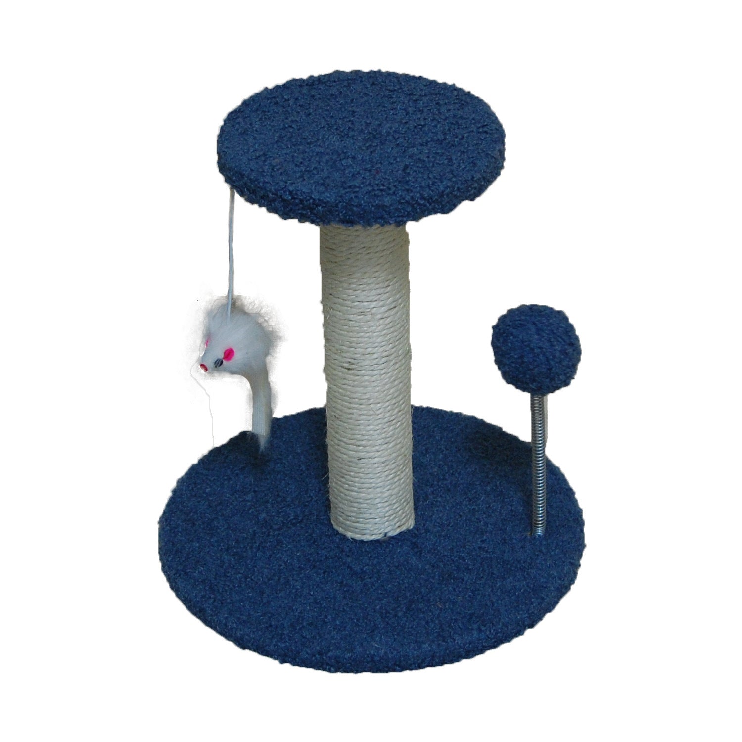KFX-7311549 Cat Climbing Frame with Scratching Pole in Plush Colors
