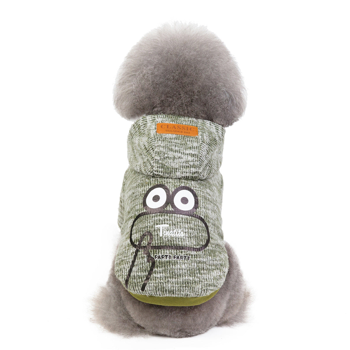 KFX-7312701 Casual Cotton Clothes for Dogs in Yellow, Gray, and Green - Sizes S to XXL