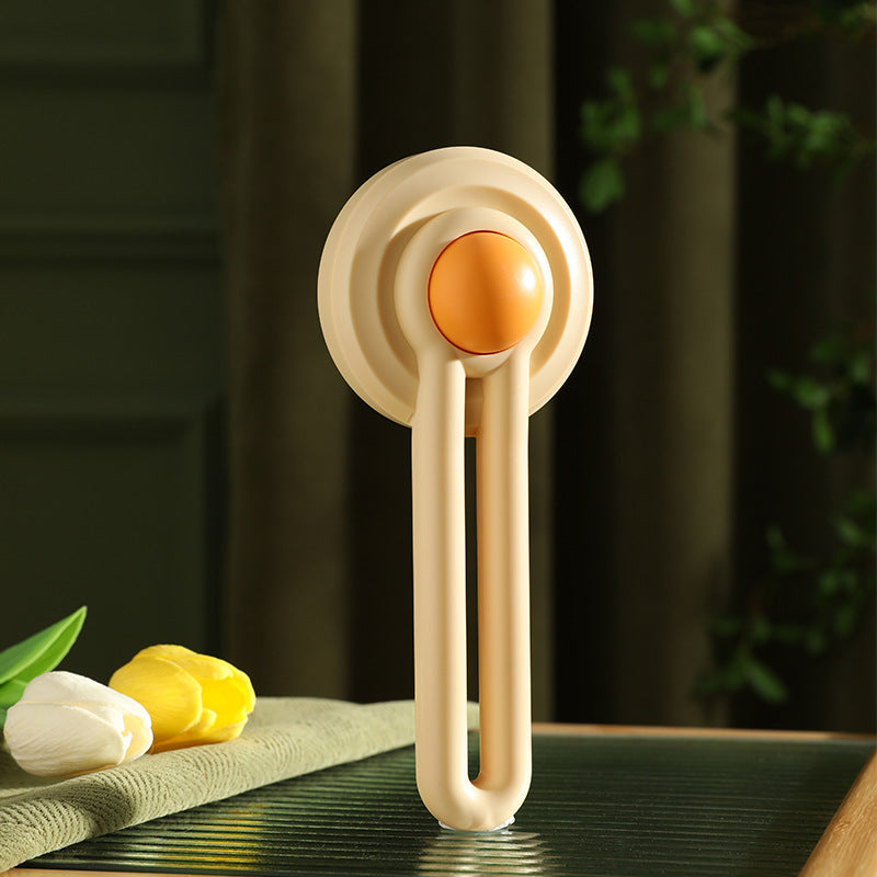 KFX-7313853 Cat Knot Comb with Egg Yolk Design – ABS & Stainless Steel, 25*11.5*6CM, Available in White, Taro Purple, Mint Green, Champagne Yellow