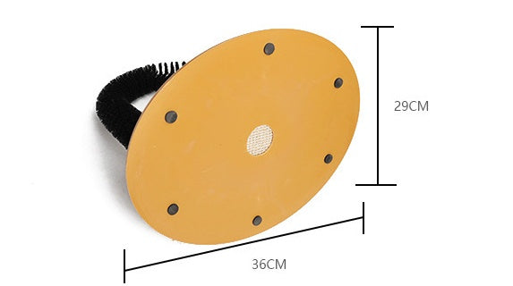 KFX-7319613 Arch Type Cat Rubbing Device with Massage Brush and Scratching Pad