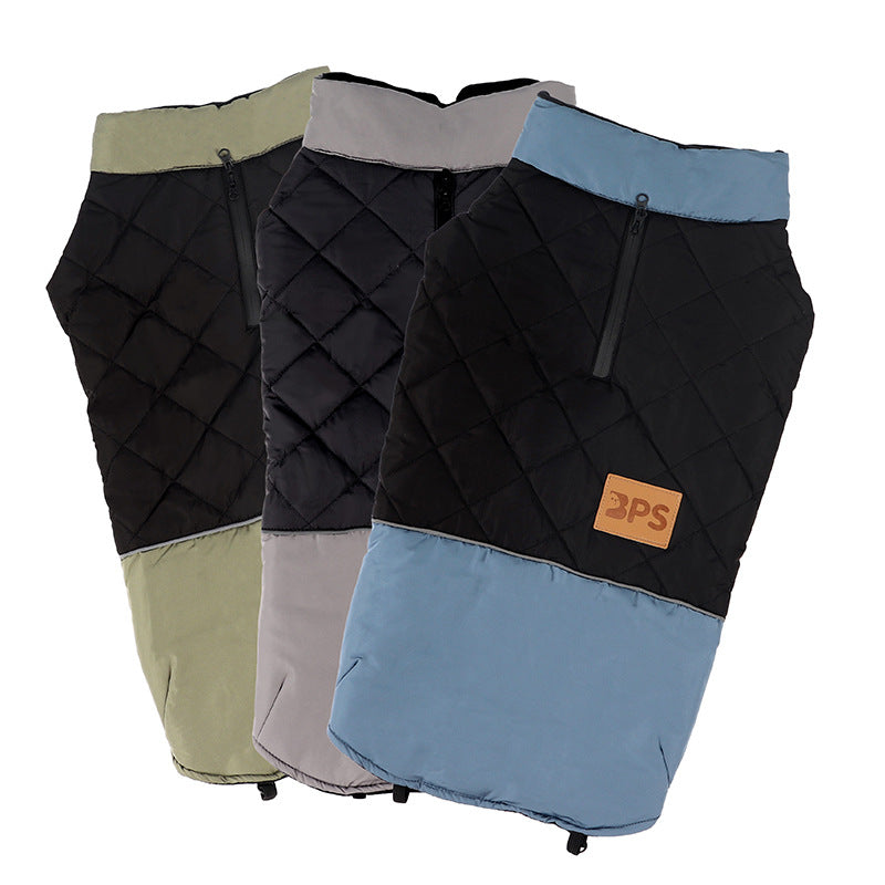 KFX-7322173 Stormsuit for Large Dogs - Weather-Resistant Coat in Green, Blue, Gray, Sizes 5XL to 8XL