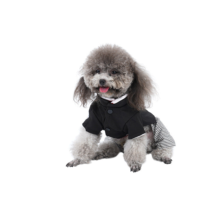 KFX-7324349 Lightweight Cotton Dog Clothing for Spring and Summer - Skirt and Four-Legged Pants, S to XL