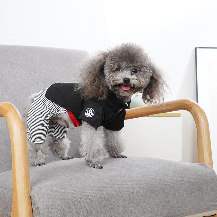 KFX-7324349 Lightweight Cotton Dog Clothing for Spring and Summer - Skirt and Four-Legged Pants, S to XL