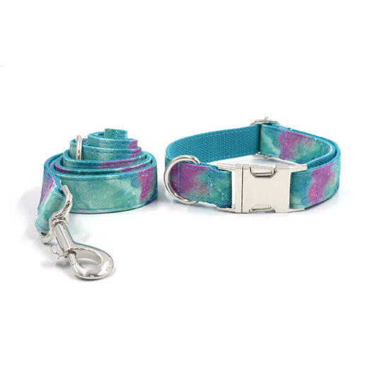 KFX-7329341 Durable Polyester Dog Collar with Traction Belt - Multiple Sizes Available