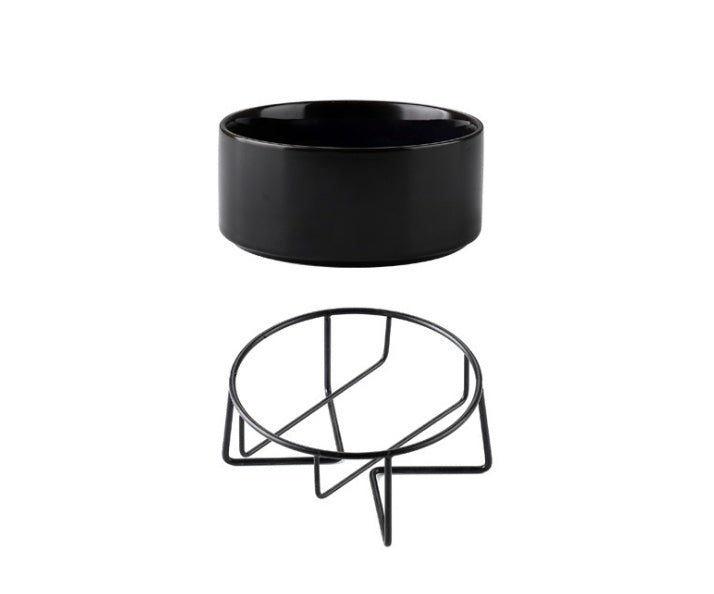 KFX-7329725 Cervical Spine Support Ceramic Pet Bowl with Double Design for Cats and Small Dogs
