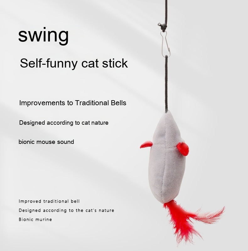 KFX-7330365 Plush Sounding Mouse Pet Toy for Cats – Interactive Fun and Playful Design