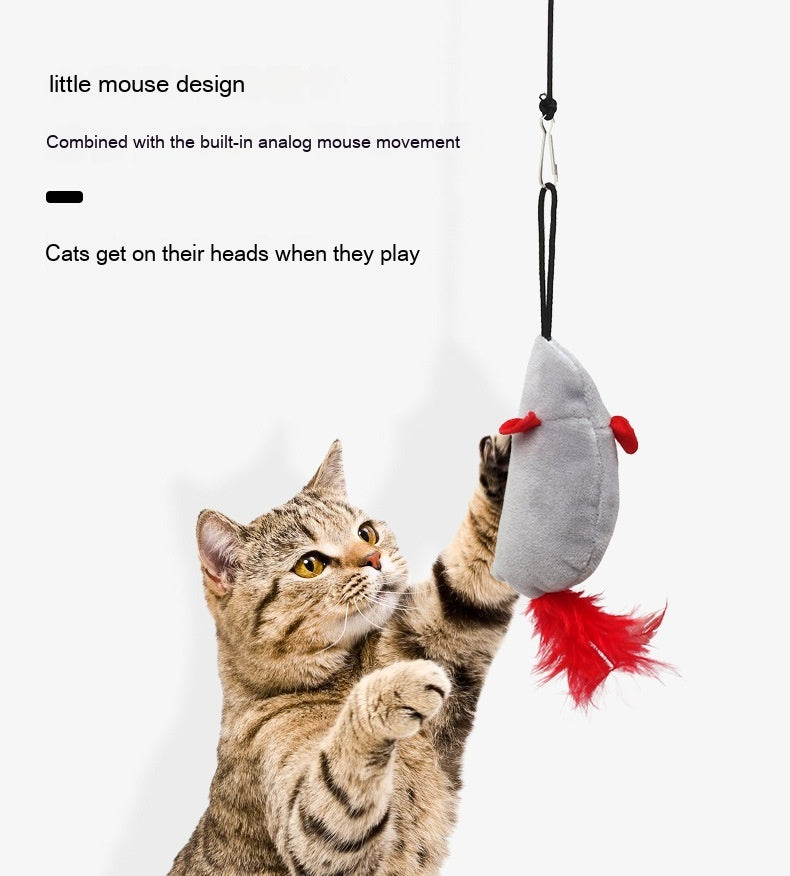 KFX-7330365 Plush Sounding Mouse Pet Toy for Cats – Interactive Fun and Playful Design