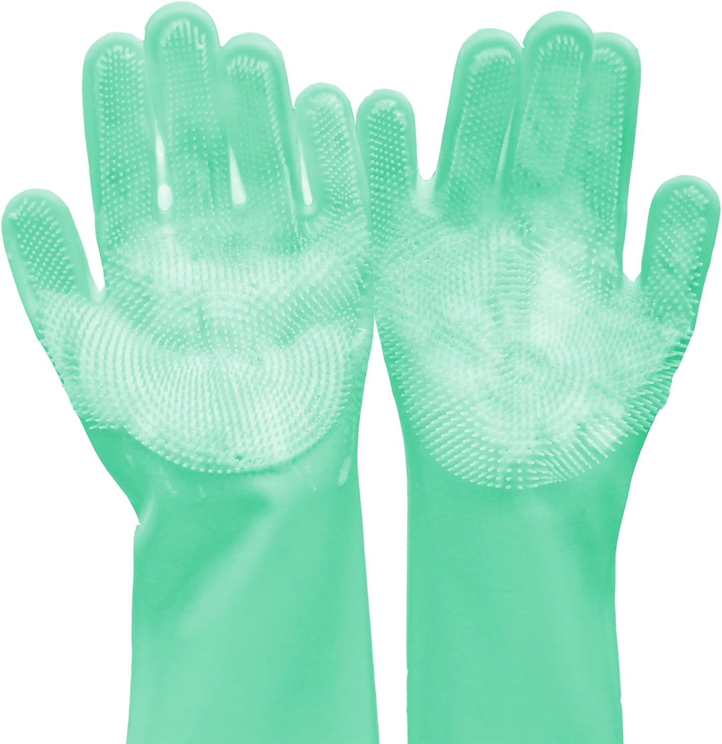 KFX-7331005 Durable Pet Grooming Gloves with Enhanced Five Finger Design for Cats and Dogs