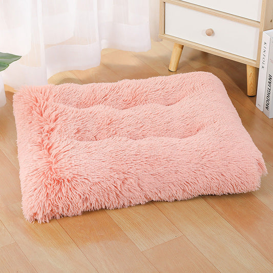 KFX-7331389 Cozy Dog and Cat Plush Pet Mat in Various Colors and Sizes