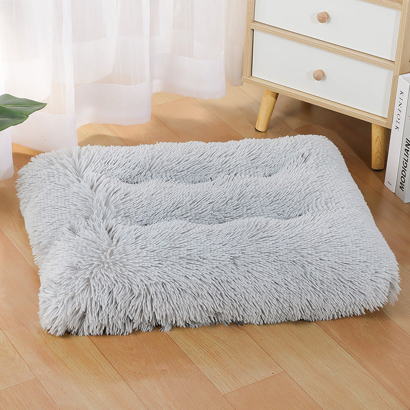 KFX-7331389 Cozy Dog and Cat Plush Pet Mat in Various Colors and Sizes
