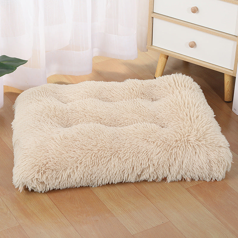 KFX-7331389 Cozy Dog and Cat Plush Pet Mat in Various Colors and Sizes
