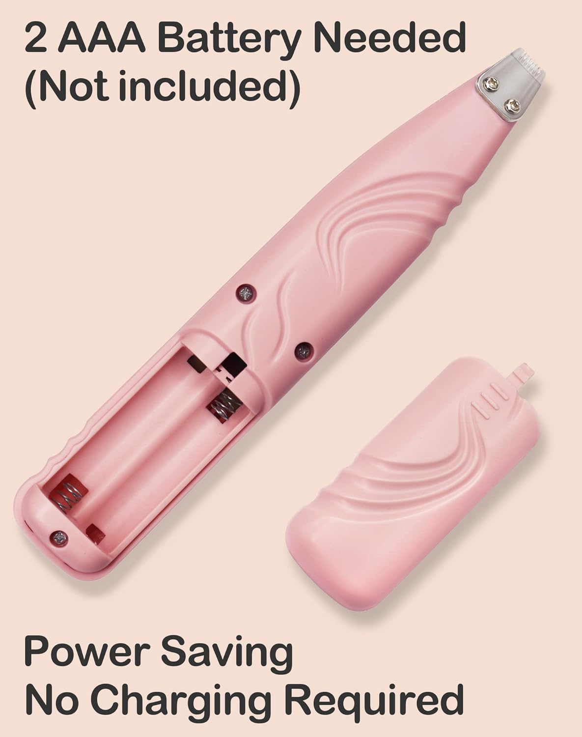 KFX-7332797 Cordless Electric Dog Paw Trimmer for Small Pets - Low Noise Grooming Clippers for Face, Eyes, Ears, and Rump