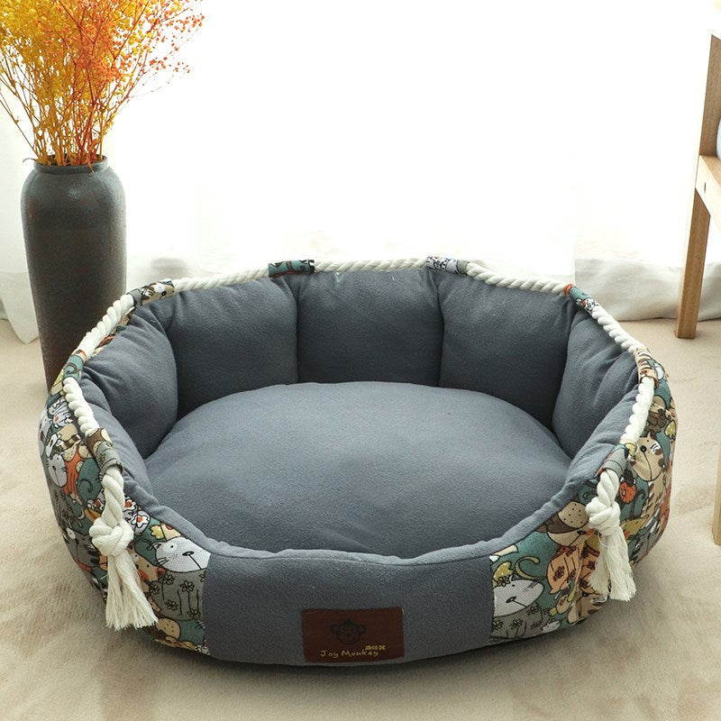KFX-7333565 Large Removable and Washable Pet Kennel Bed for Dogs – Warm and Comfortable Options Available