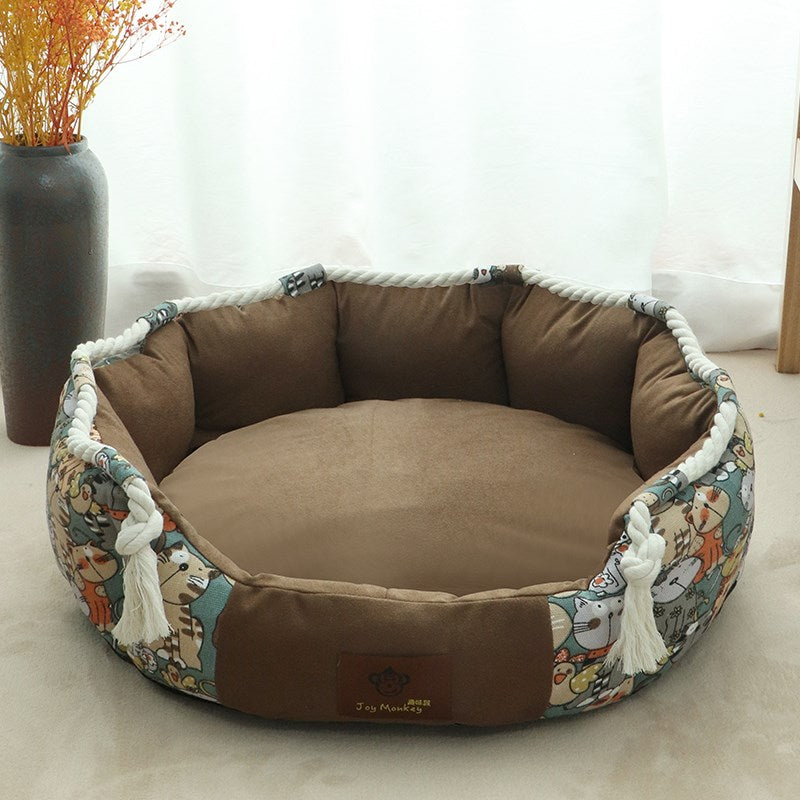 KFX-7333565 Large Removable and Washable Pet Kennel Bed for Dogs – Warm and Comfortable Options Available
