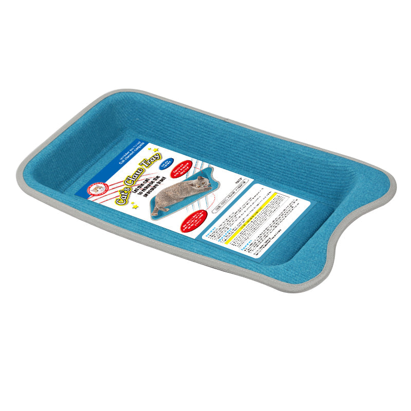 KFX-7335485 Durable Square Cat Scratching Board with Non-Slip Base and Catnip Included