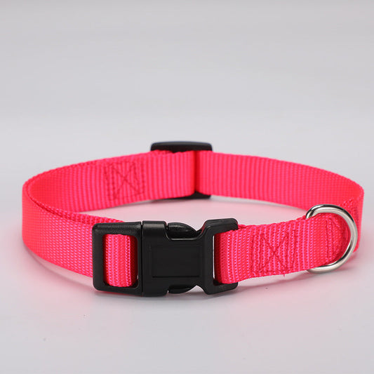 KFX-7337277 Adjustable Polyester Dog Collar in Multiple Colors and Sizes