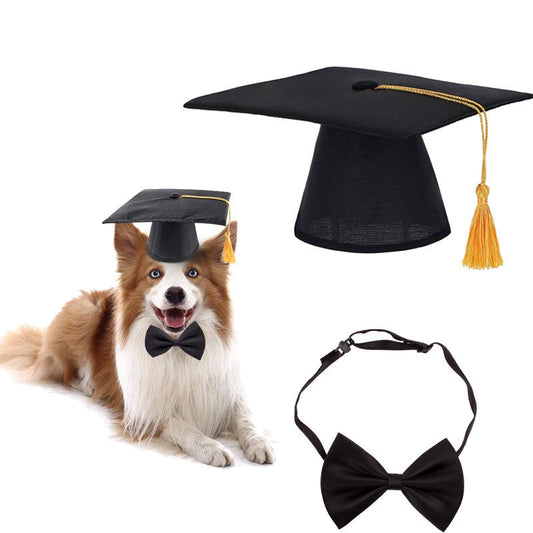 KFX-7337533 Creative Pet Doctor Hat and Adjustable Bow Tie for Small Pets