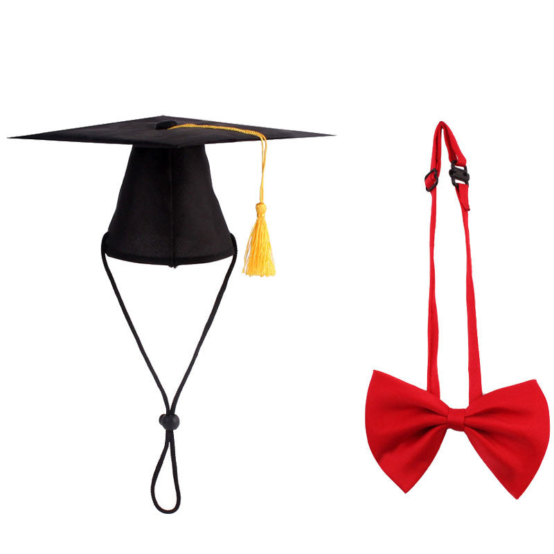 KFX-7337533 Creative Pet Doctor Hat and Adjustable Bow Tie for Small Pets