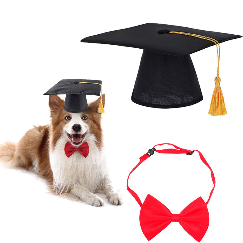 KFX-7337533 Creative Pet Doctor Hat and Adjustable Bow Tie for Small Pets