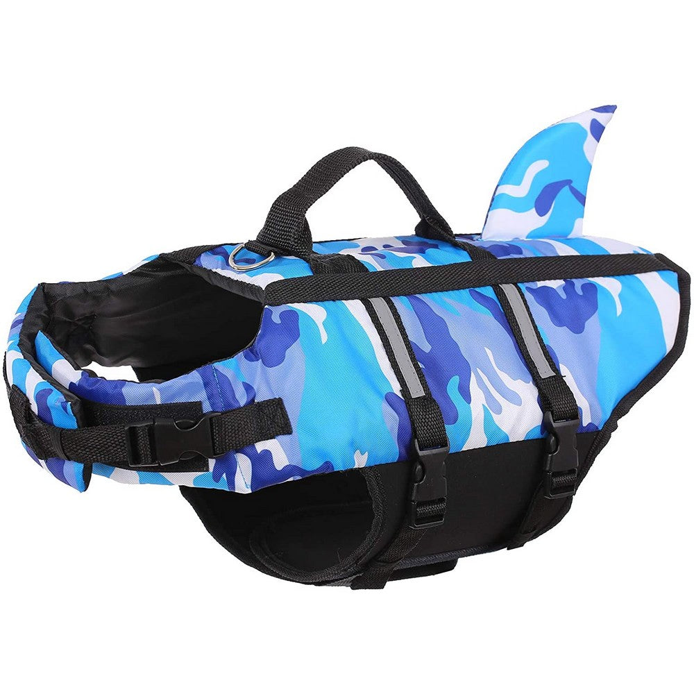 KFX-7339453 Lifesaving Pet Swimming Suit in Camouflage for Dogs - Available in Various Sizes
