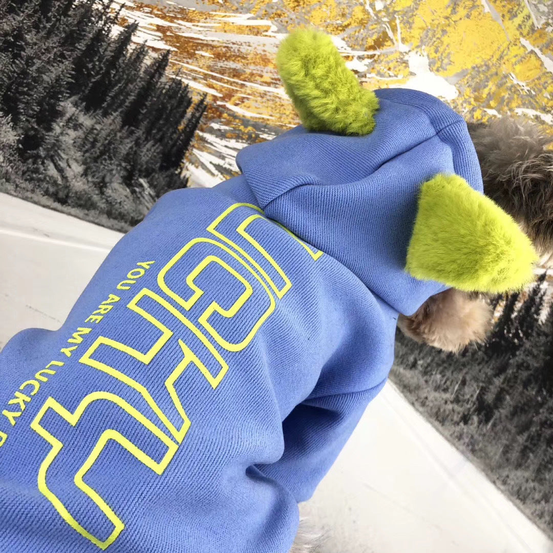 KFX-7340349 Cotton Pet Sweater for Small Dogs - Autumn and Winter Wear, Available in Various Sizes and Colors