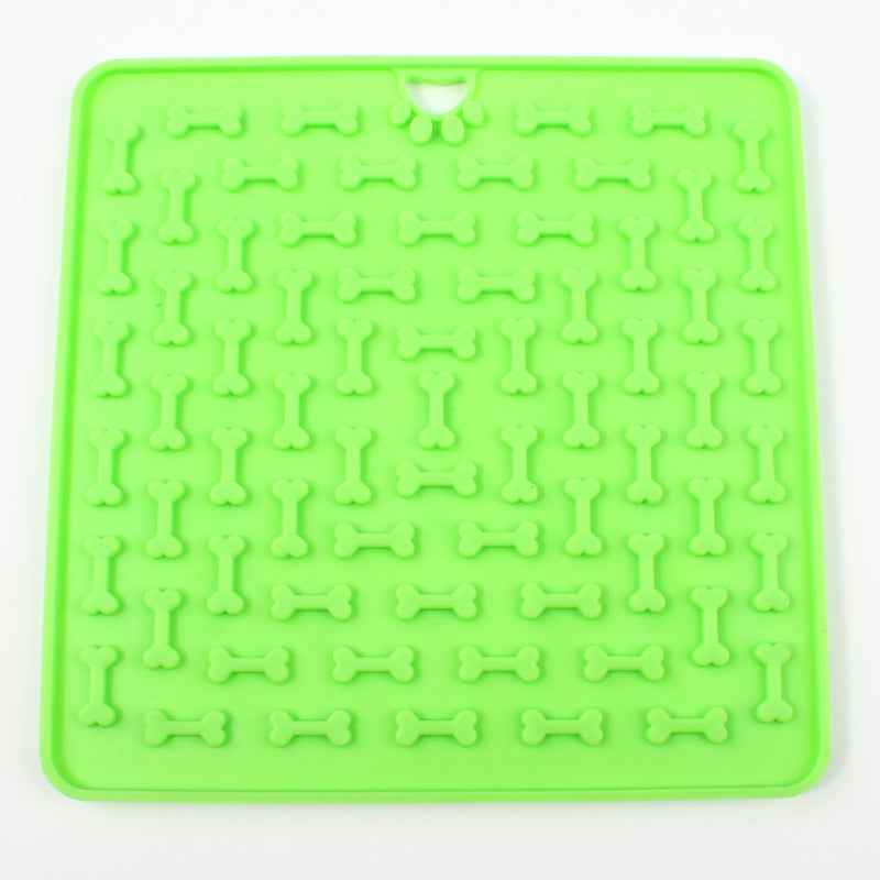 KFX-7341245 Silicone Licking Mat for Dogs - Pet Slow Feeder Safe Edible Material, Multiple Colors Available