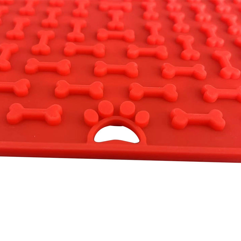KFX-7341245 Silicone Licking Mat for Dogs - Pet Slow Feeder Safe Edible Material, Multiple Colors Available