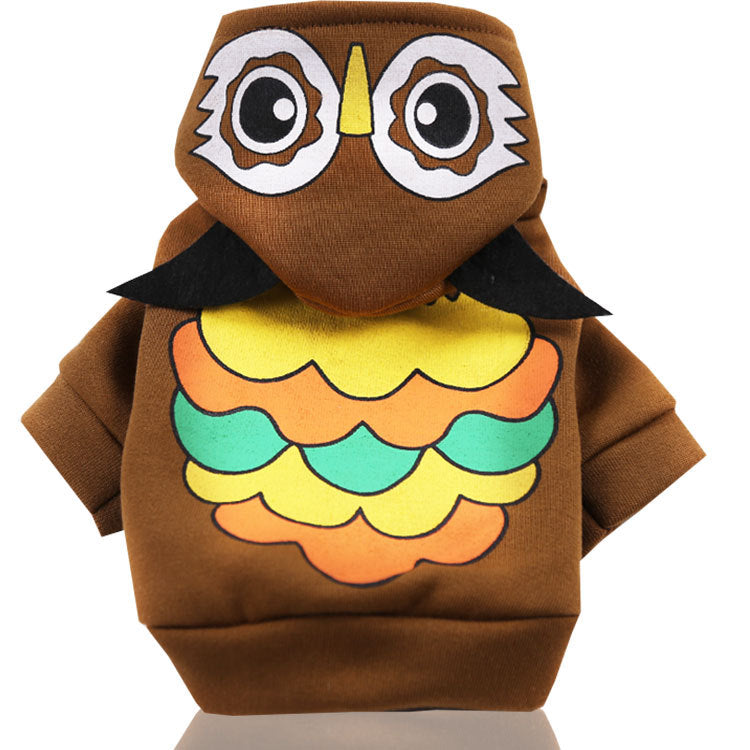 KFX-7341629 Cute Cartoon Dog Hoodie for Autumn and Winter - Soft Polyester Fiber, Stylish Design, Various Sizes Available