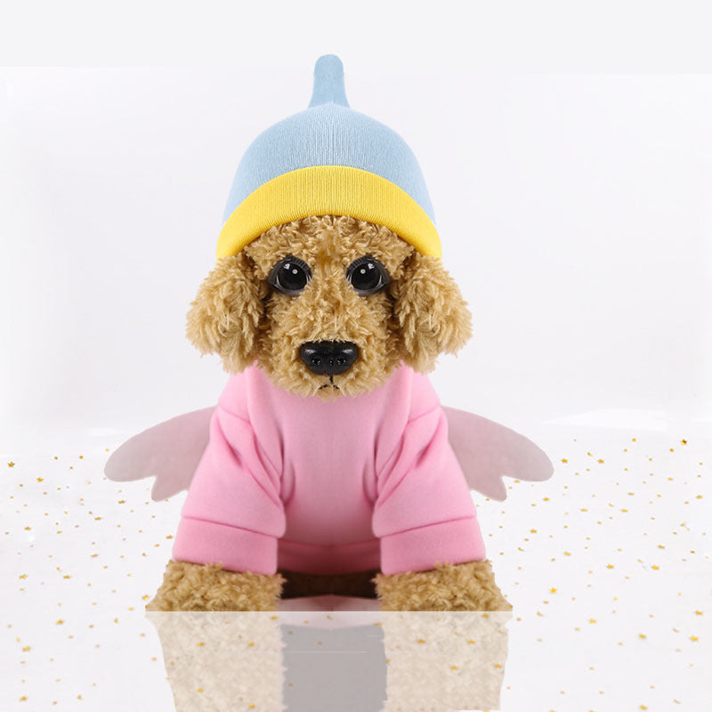 KFX-7341629 Cute Cartoon Dog Hoodie for Autumn and Winter - Soft Polyester Fiber, Stylish Design, Various Sizes Available