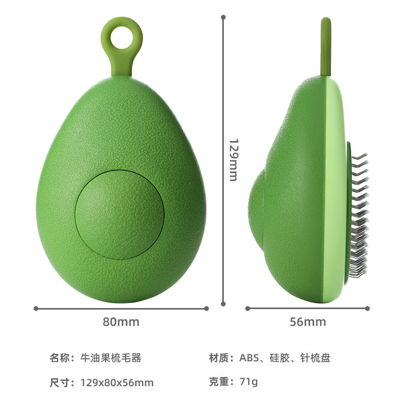 KFX-7342525 Pet Hair Removal Comb for Cats and Dogs - Silicone and Needle Comb Disc, Compact Size