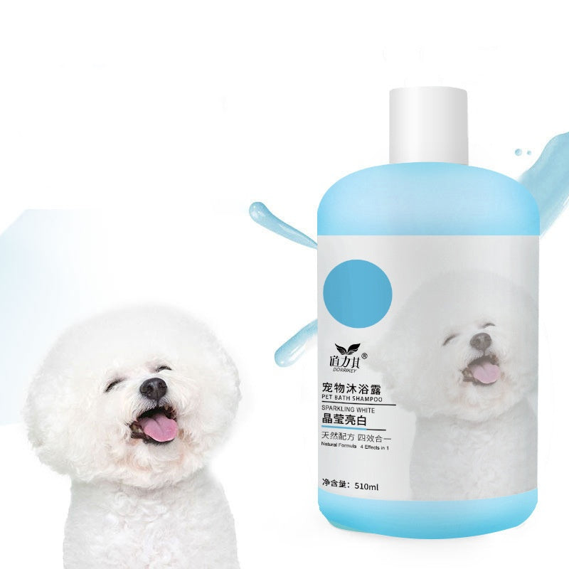 KFX-7342909 Pet Shower Gel 510ml - Deodorizing Cat Shampoo for White, Red, Brown, and Sensitive Skin