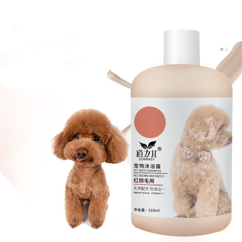 KFX-7342909 Pet Shower Gel 510ml - Deodorizing Cat Shampoo for White, Red, Brown, and Sensitive Skin