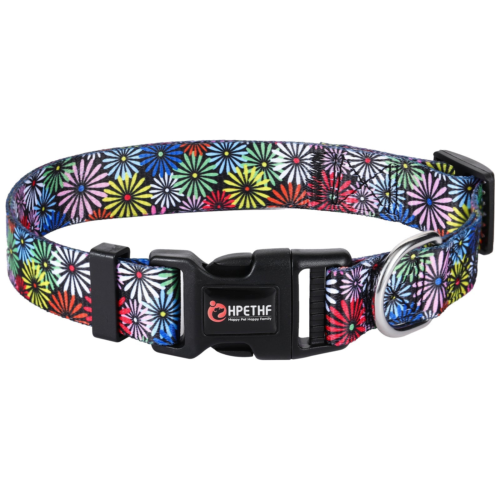 KFX-7343037 Adjustable Nylon Pet Collar with Digital Printing Design