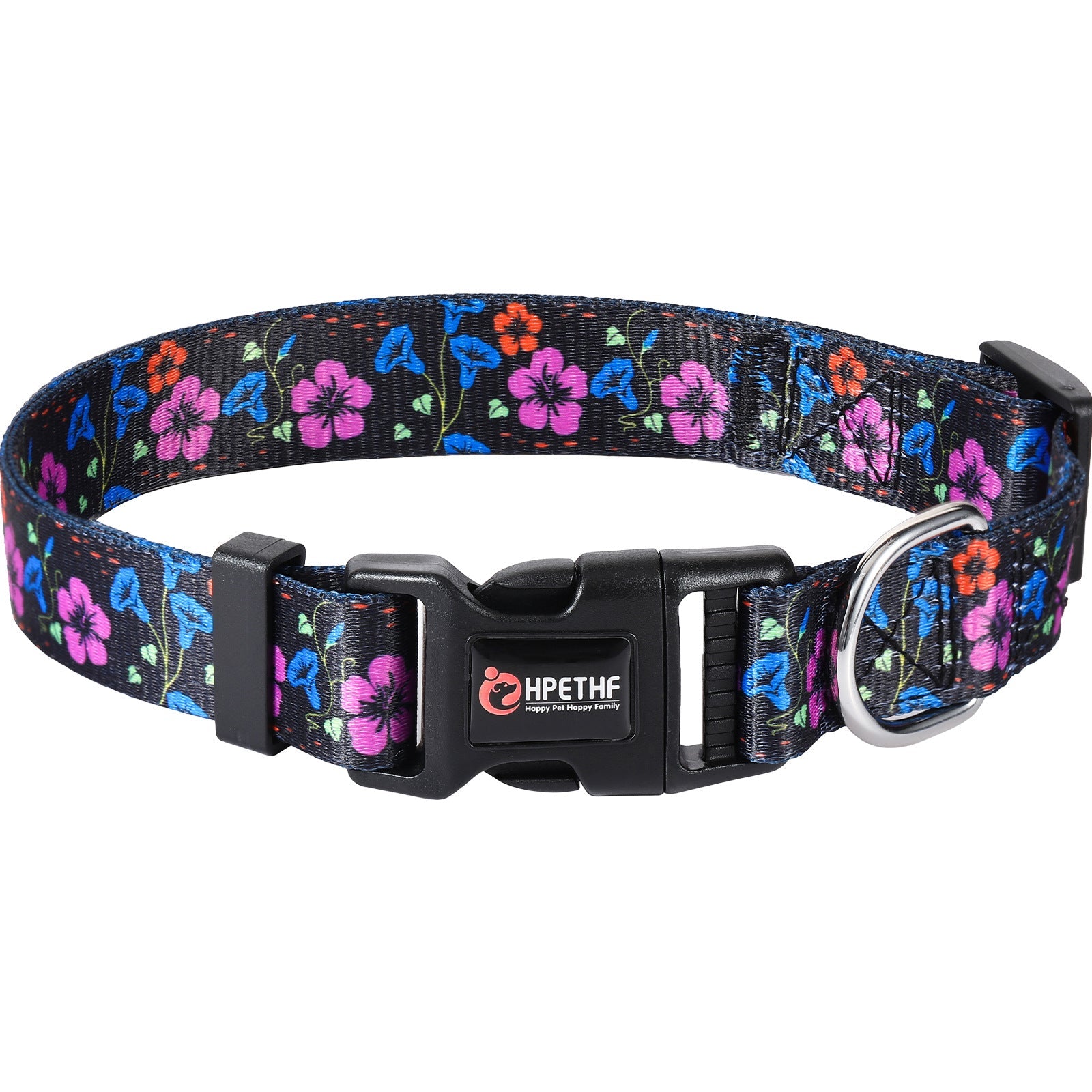 KFX-7343037 Adjustable Nylon Pet Collar with Digital Printing Design