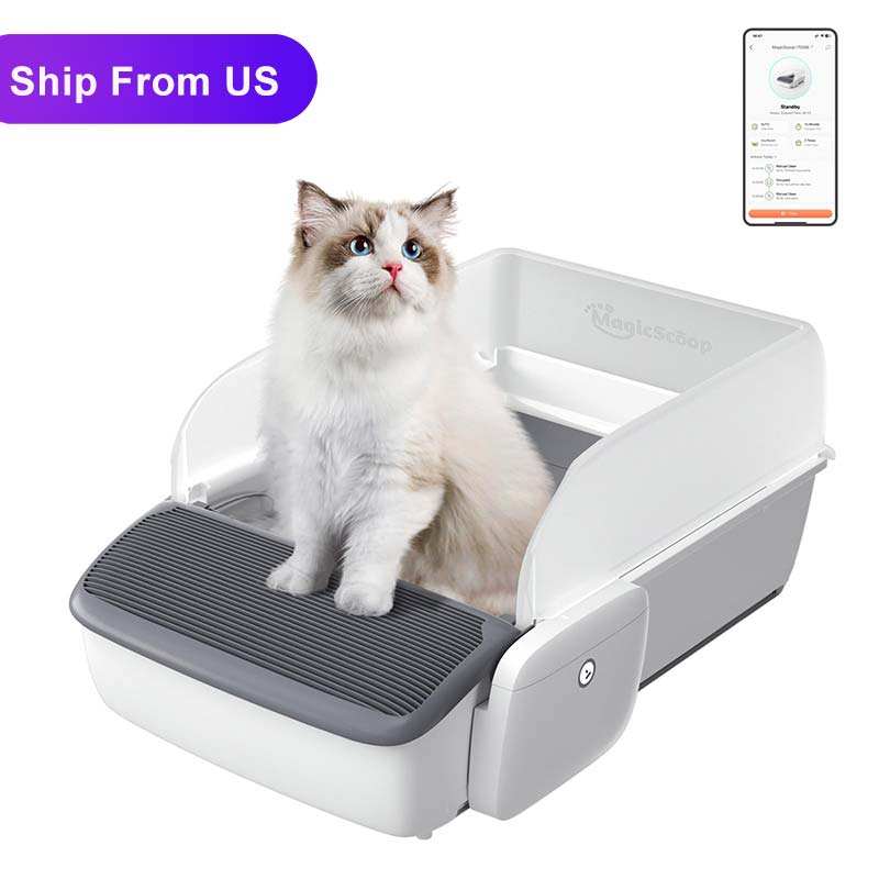 KFX-7346493 Self-Cleaning Automatic Cat Litter Box with Smart Features for Easy Waste Management