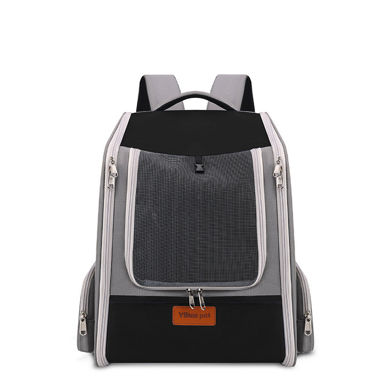 KFX-7347261 Expandable Portable Diaper Bag Pet Backpack with Large Capacity in Solid Colors