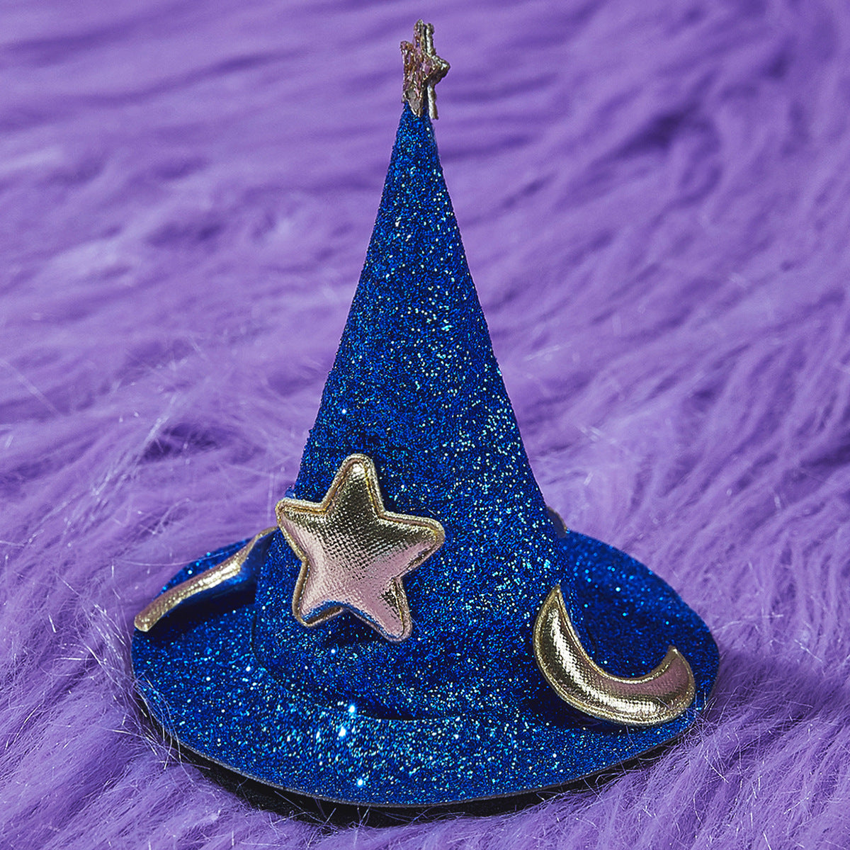 KFX-7349181 Halloween and Christmas Pet Hairpin Hats - Witch Hat and Santa Style Accessories