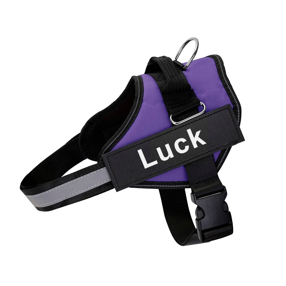 KFX-7350077 Comfortable Adjustable Dog Harness with Sturdy Handle and Reflective Safety Features