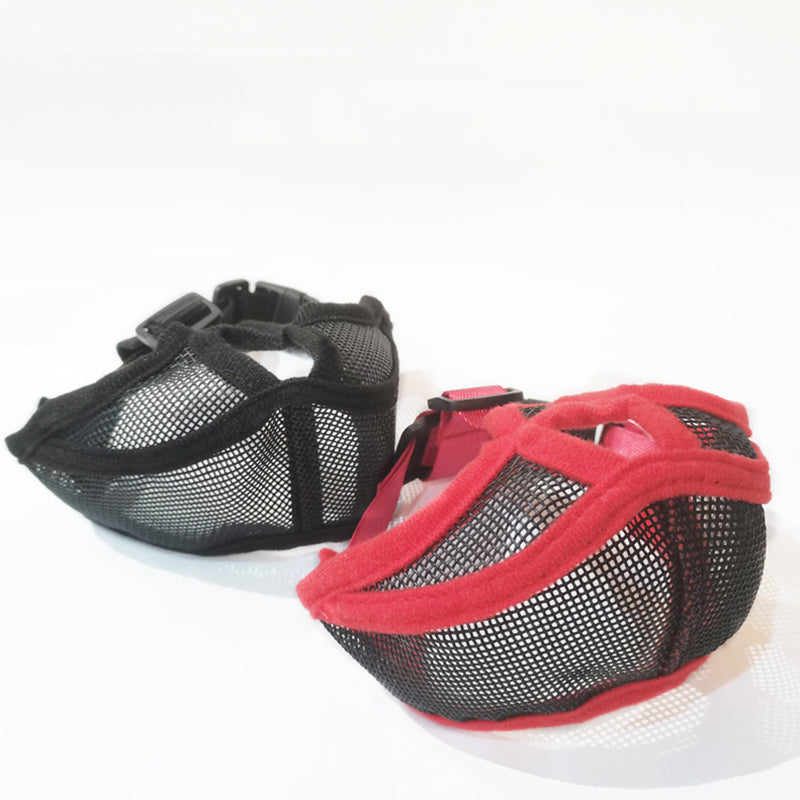 KFX-7350461 Short-Mouthed Dog Nylon Mouth Cover - Adjustable Size Options in Black, Red, Green