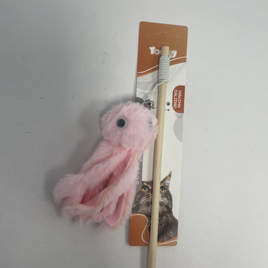 KFX-7351613 Small Octopus Plush Cat Toy for Interactive Play and Fun