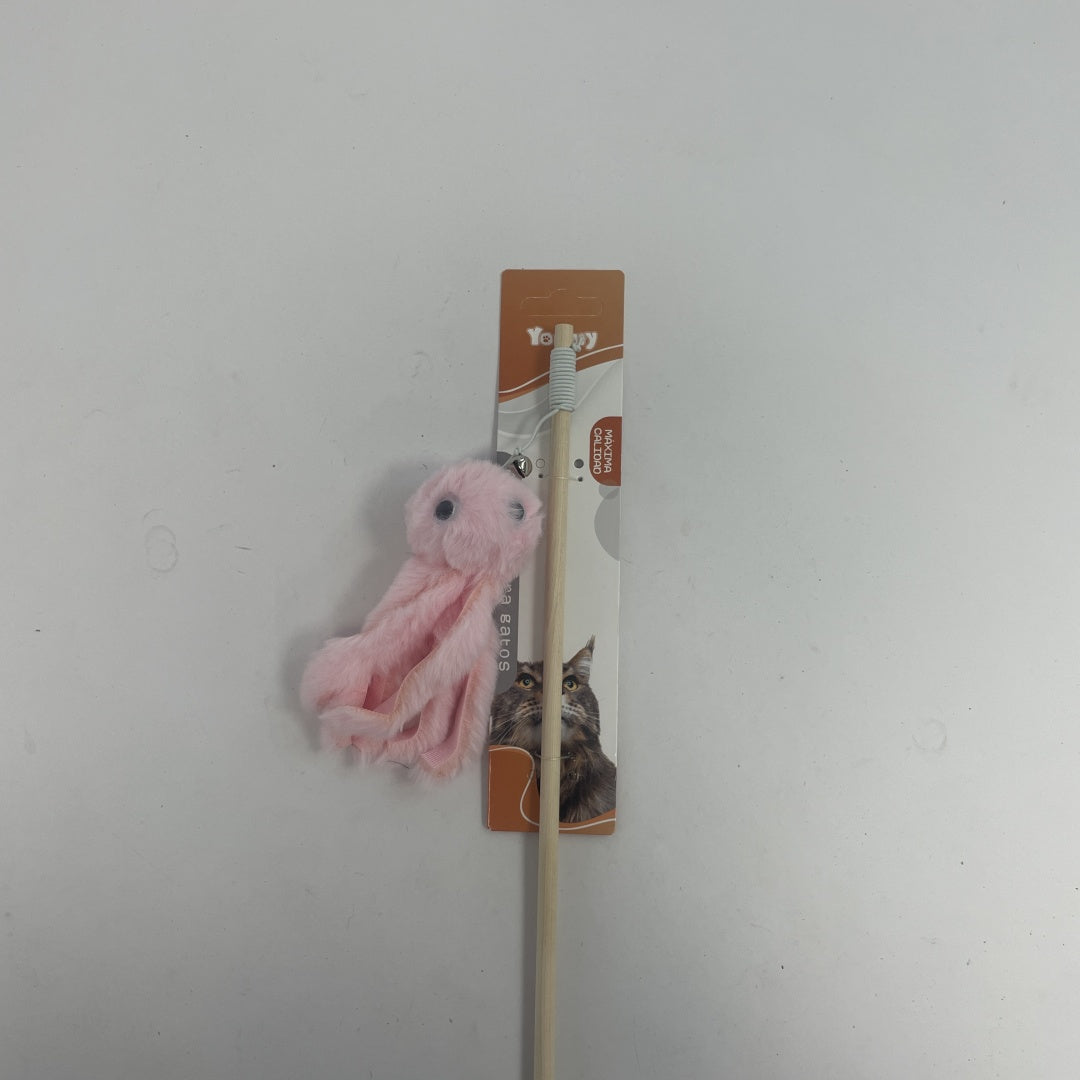 KFX-7351613 Small Octopus Plush Cat Toy for Interactive Play and Fun