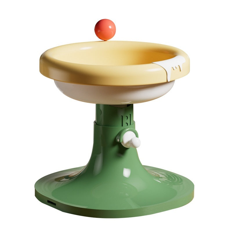 KFX-7352765 Adjustable Ceramic Cat Feeding Bowl - Multiple Colors Available